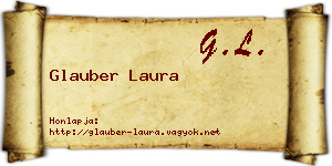 Glauber Laura névjegykártya